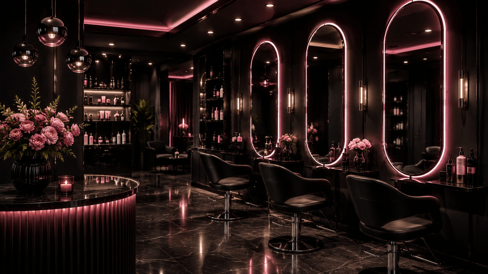 Luxury salon beauty service